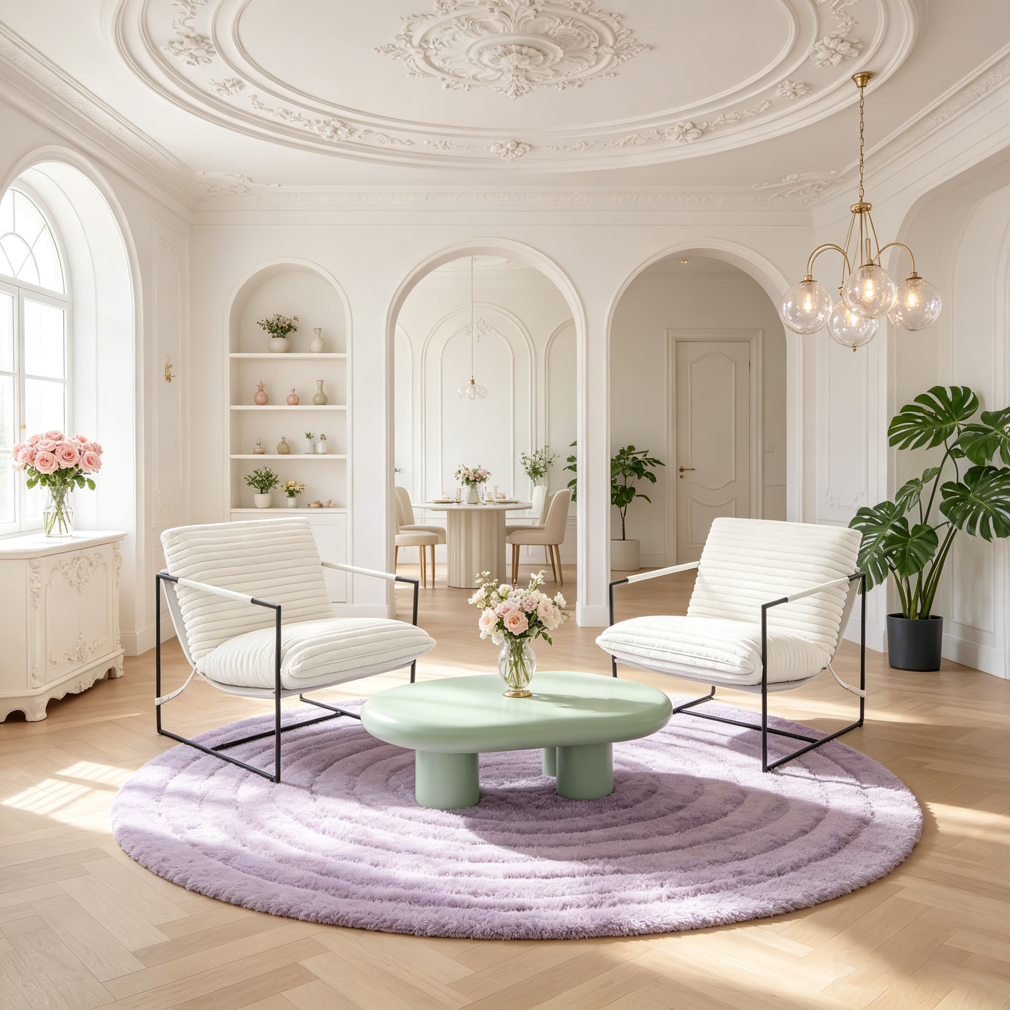 Fauteuil d'appoint moderne, revêtement en lin, mousse haute densité, structure en métal robuste