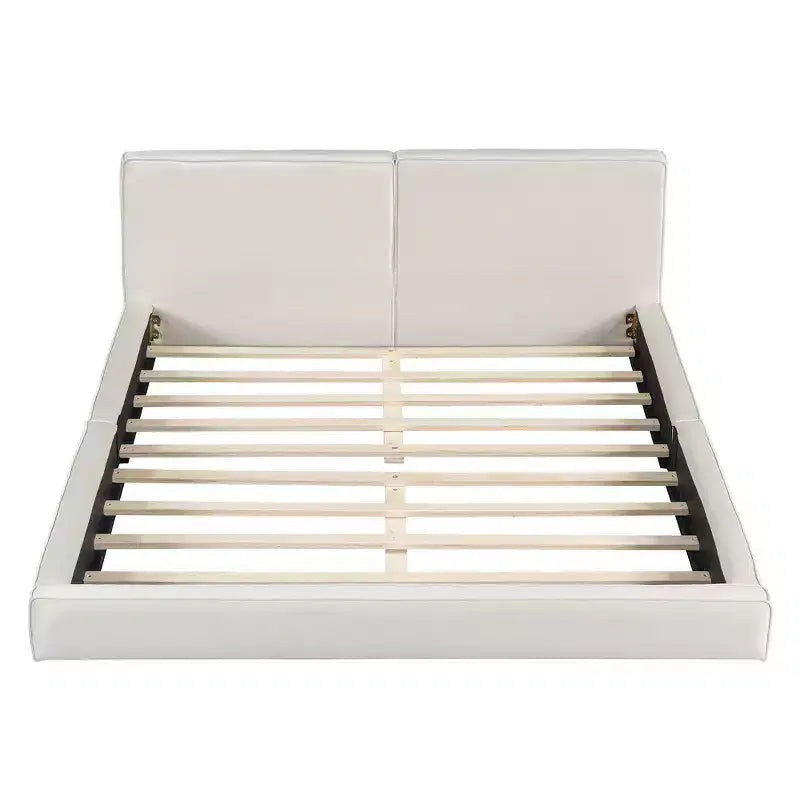 Whisen Queen Size Velvet Platform Bed with Upholstered Grounded Bed with Solid Frame, Easy Assembly