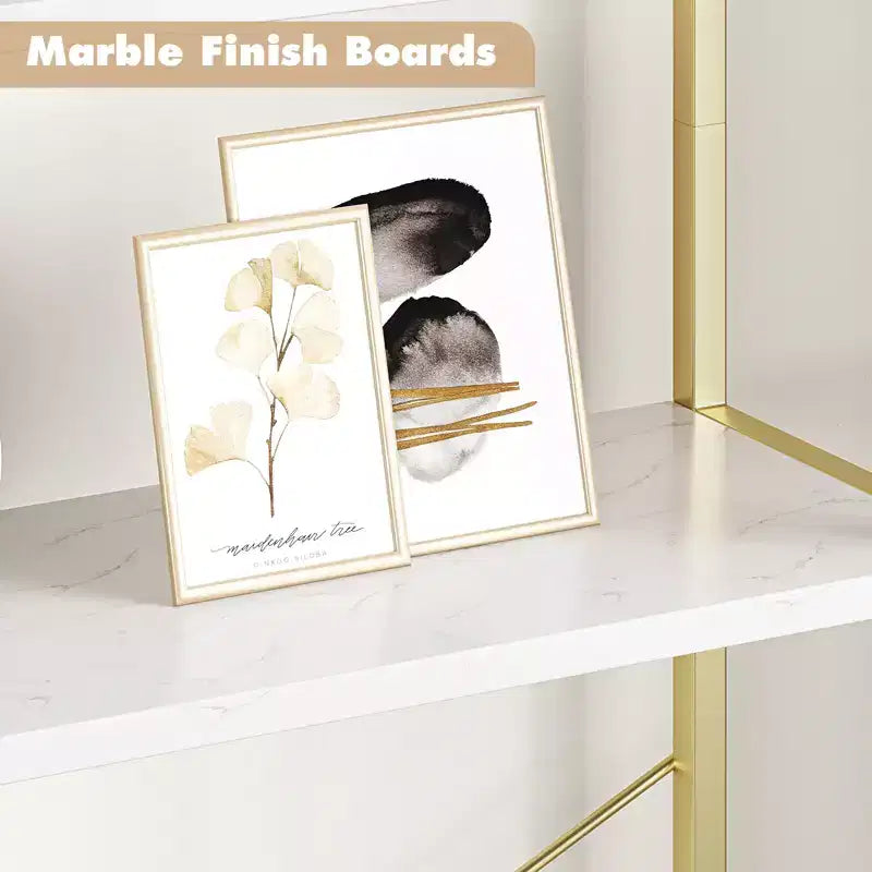 70.8 Tall 5 Tier Arched Bookcase, Tall Shelf for CDs/Books, Home Office Shelf Storage Organizer, Modern Book Shelf for Bedroom & Living
