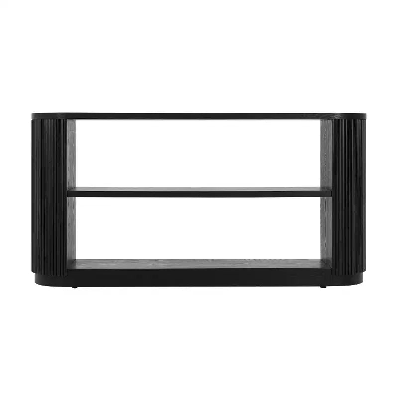 Okak Modern Narrow Console Table with Round Corner Design, Multi-Functional Entryway Table, Accent Table for Entryway, Living Room