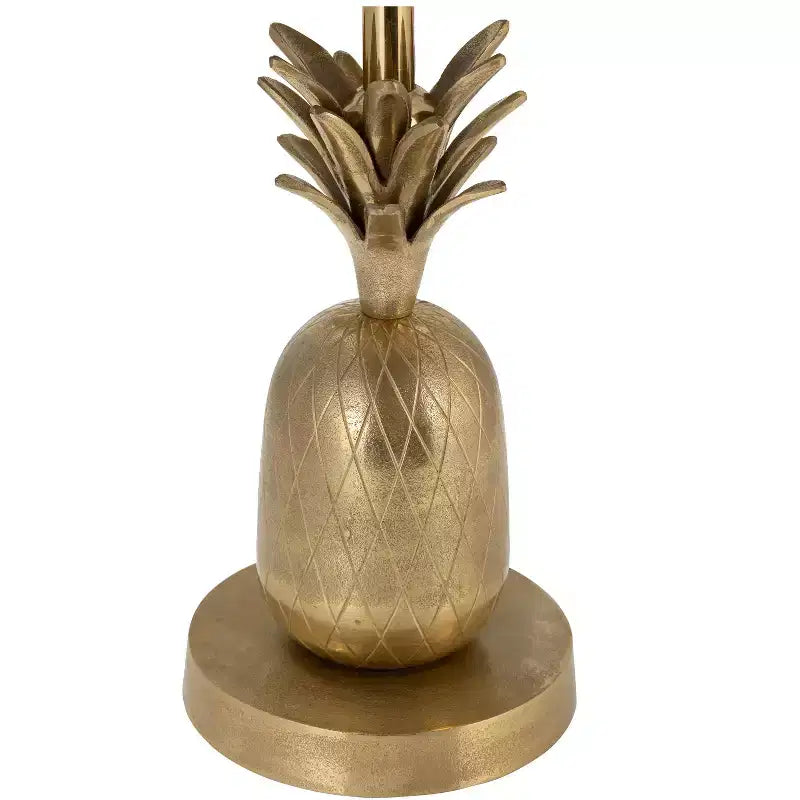Unique End Table, Side Table, or Small Night Stand for Room Decor - Metal Bedside Table with Pineapple Base for Bedroom or Living Room