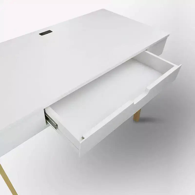 HomeStock 30 in.H Brown Color Rubberwood Computer Desks with No Storage