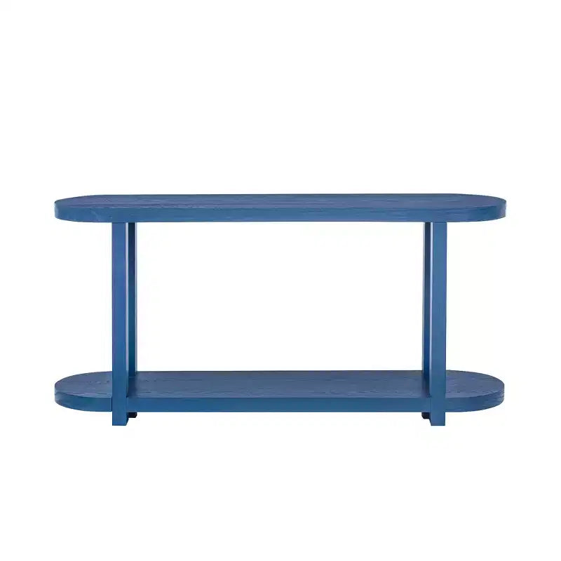 Wood Narrow Console Table with Storage, Minimalist Entryway Table with Streamlined Desktop Design for Hallway and Entryway