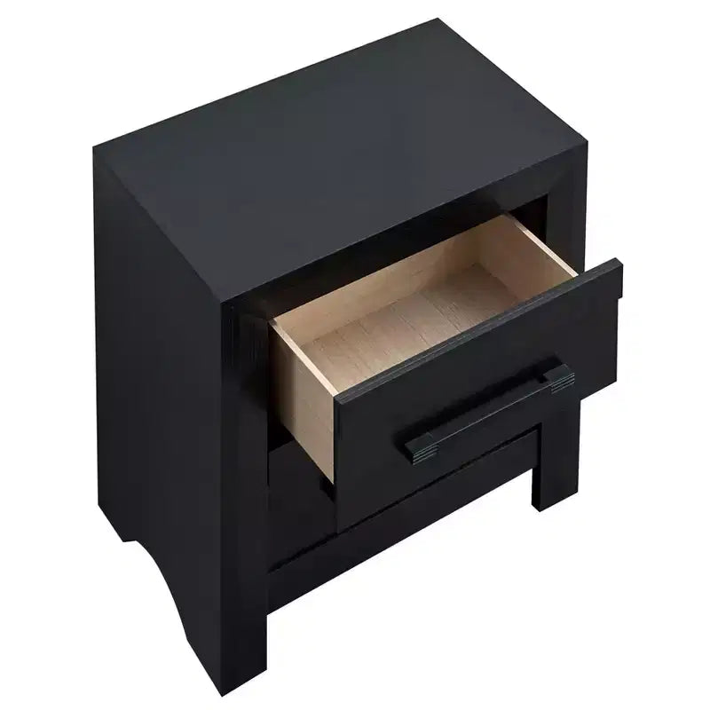 Passion Furniture Rustica 2-Drawer 24 in. W Nightstand