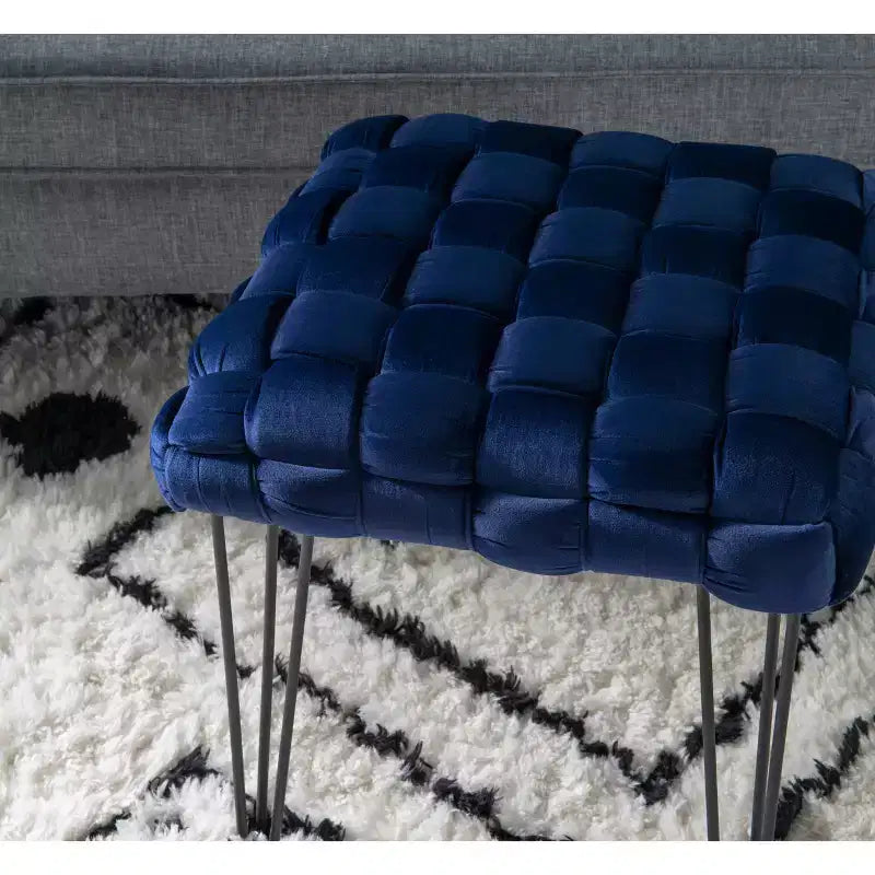 Kylie Square Ottoman Stool - Linon