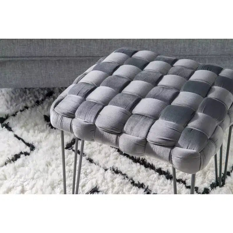 Kylie Square Ottoman Stool - Linon